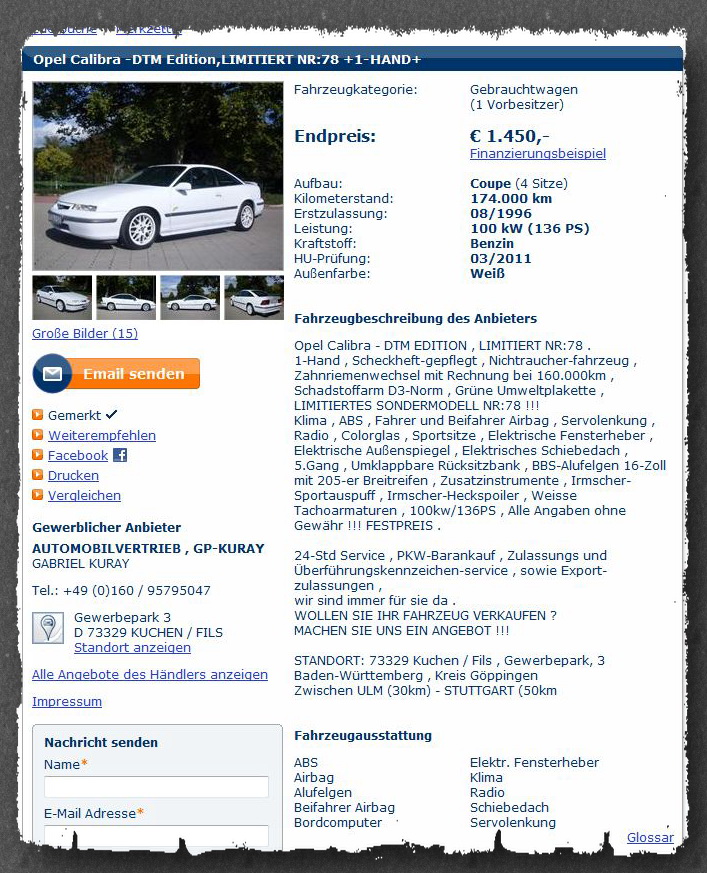 Opel DTM Calibra